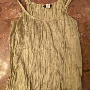 J Crew gold tank top sz 6